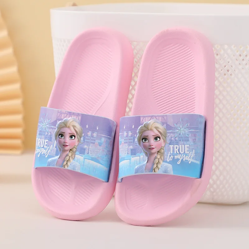 Frozen Girls' Slippers Summer Cartoon Elsa Princess EVA Lightweight Indoor Home Soft Bottom Children's Coolpad 6
