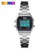 SKMEI 1415 Luxury Retro Digital Sports Watch for Women Stainless Steel Electron Waterproof Wristwatches Girl Clock Reloj Hombre