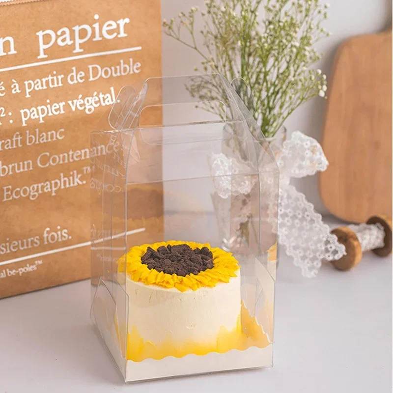 Boîtes à Gâteaux Transparentes Portables De 3 Pouces, Boîte D'emballage