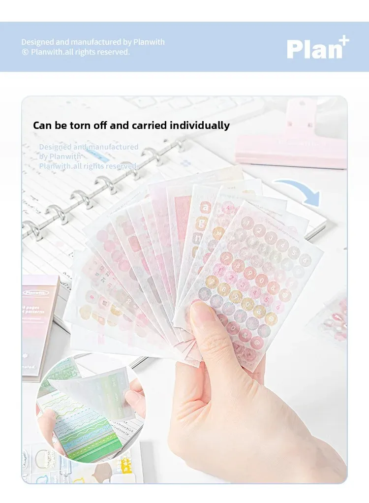 Muilti-Functional Stickers&Memo Note Pad Book Journal Scrapbook Mark Sticker School Stationery