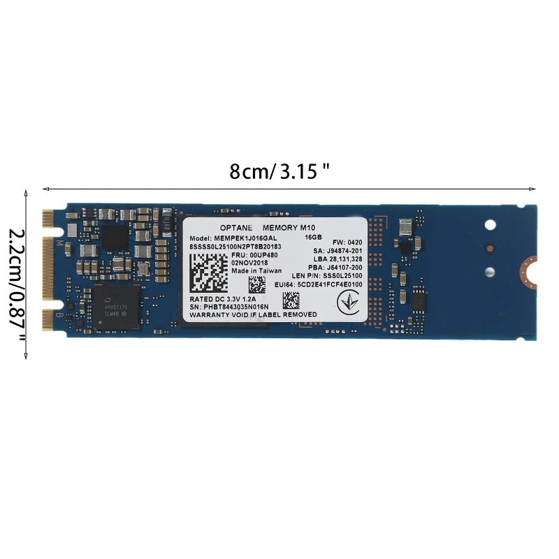 Disque SSD interne pour Intel Optane M10, vitesse d'écriture rapide, 16 Go