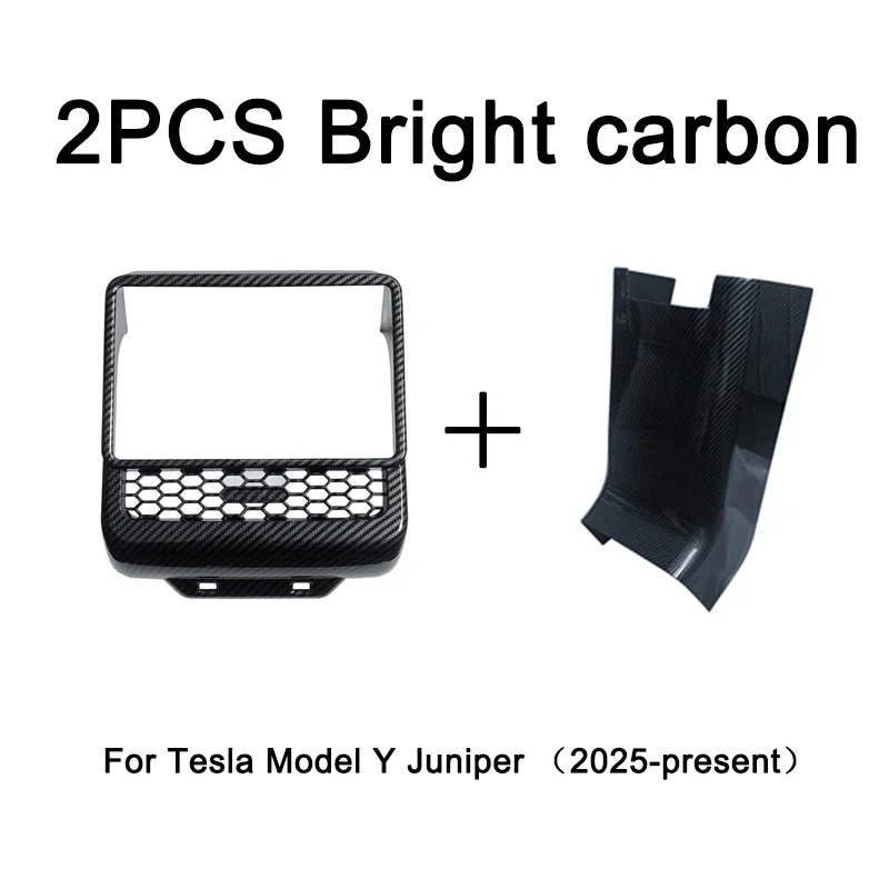 For Tesla Model Y Juniper 2025 Rear Screen Cover Protector Frame Back Air Vent T