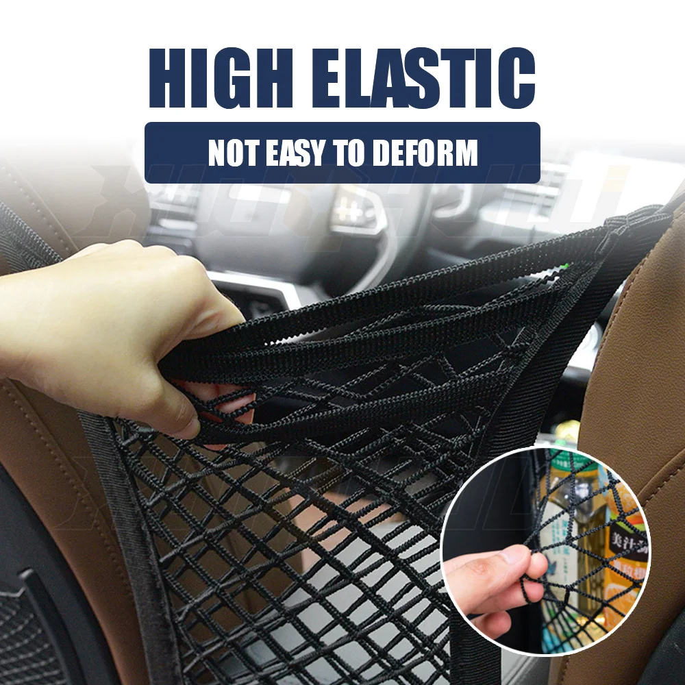 

Car Seat Elastic String Net Pocket Universal Storage Bag Pocket Auto Seat Bag Protective Net Car Interior Decoration For All Car
