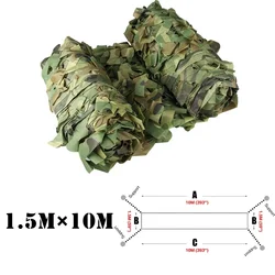 Camouflage Netting Roll for Outdoor and Party Decor (10M x 1.5M)