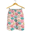 Cute Donut Pattern Beach Shorts For Men 3D Printed Food Short Pants Streetwear Surf Board Shorts Summer Holiday Swimming Trunks 2