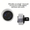 Mini Ratchet Socket Wrench Whole Steel Palm Ratchet Socket Finger Reversible Ratchet Handle 1/4" 3/8"1/2" Drive 2