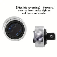 Mini Ratchet Socket Wrench Whole Steel Palm Ratchet Socket Finger Reversible Ratchet Handle 1/4" 3/8"1/2" Drive 2