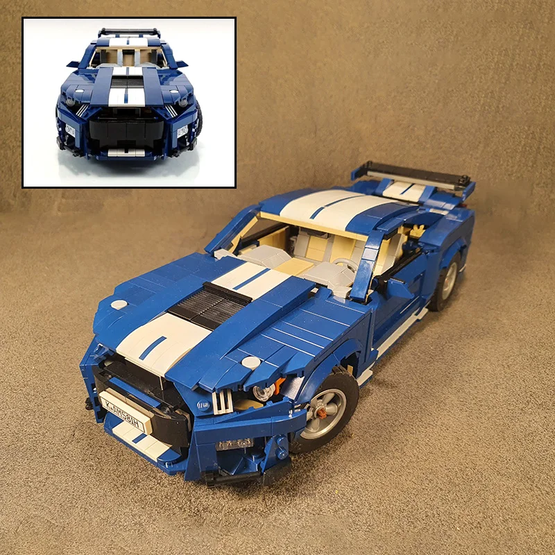 

NEW Technical Creative 10265 Modified Shelby G500 Sports Car DIY Building Blocks Assemble Bricks Vehicle Model Kids Toys Gifts