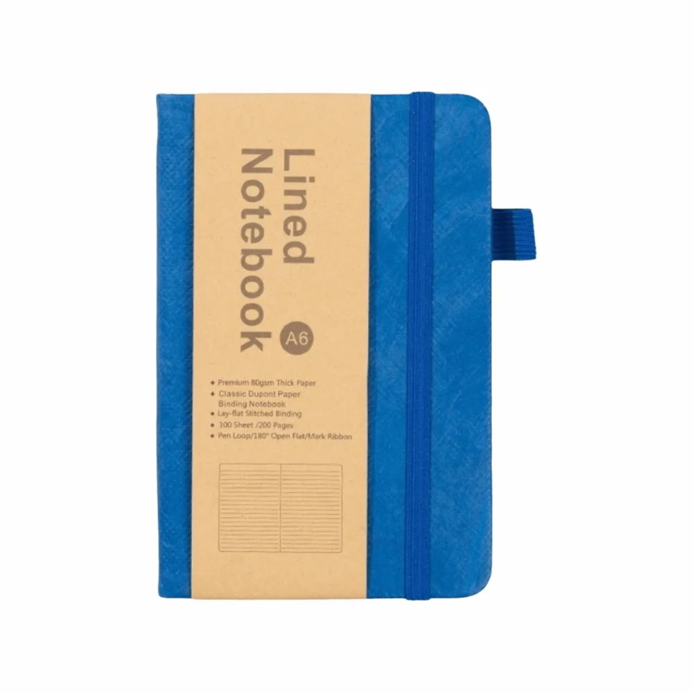 Eco-friendly Waterproof Dupont Paper Hardcover Notebook - Elegant Lined Diary Planner