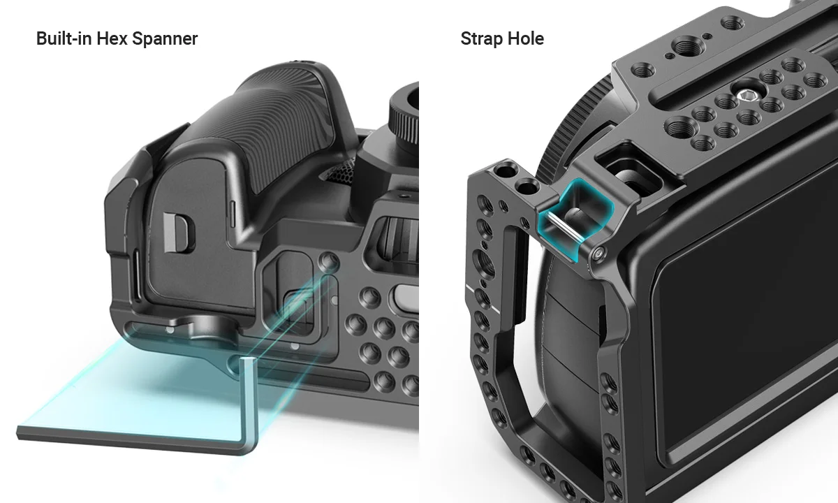 for 4K 6K Quick Release Camera Cage for Blackmagic Design Pocket Cinema 4K Cage