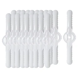 20 - Pack Plastic Blades for Electric Lawn Mower and Garden Trimmer (White - 20pcs)