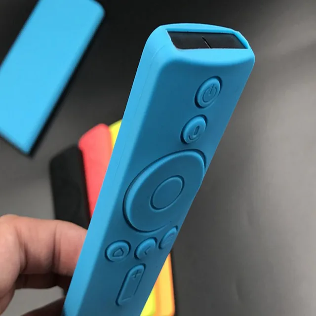Szilikon Távirányító Fedél A Xiaomi Tv 4A Dobozos Csúszásgátló Elleni Küzdelem Tok Tartó Porálló Védő Borítás - Image 3