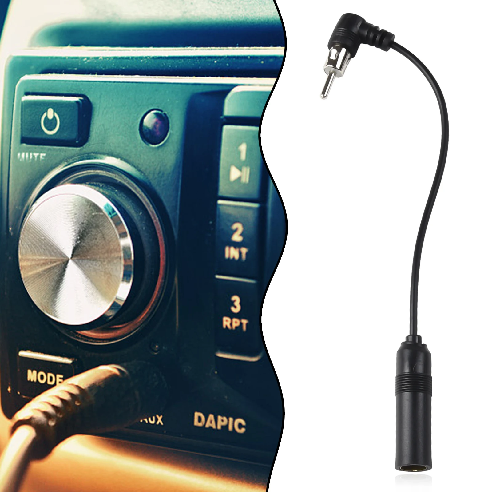 

Автомобильный адаптер для стерео аудио радио антенны адаптер Антенна удлинитель антенна адаптер автомобильное стерео аудио Радио Новая и общая длина