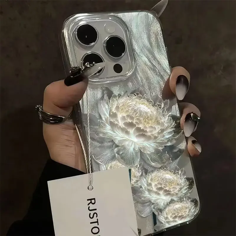 Golden Lotus Elegance Phone Case Cover