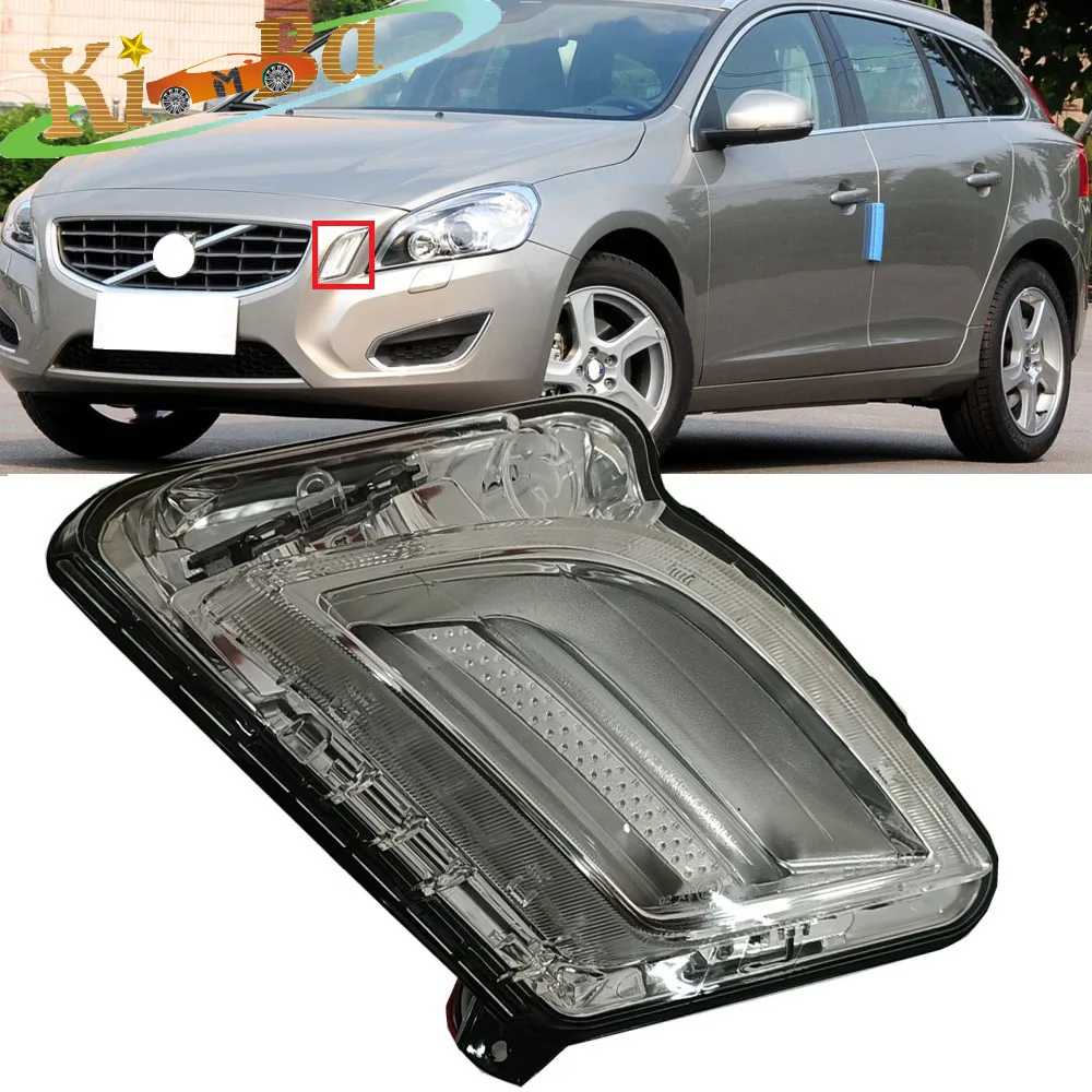 Kimba Per Volvo V60 S60 2011 2012 2013 Paraurti Anteriore Luce Faro Luce Di Marcia Faro Faro Lampada Drl Day Time
