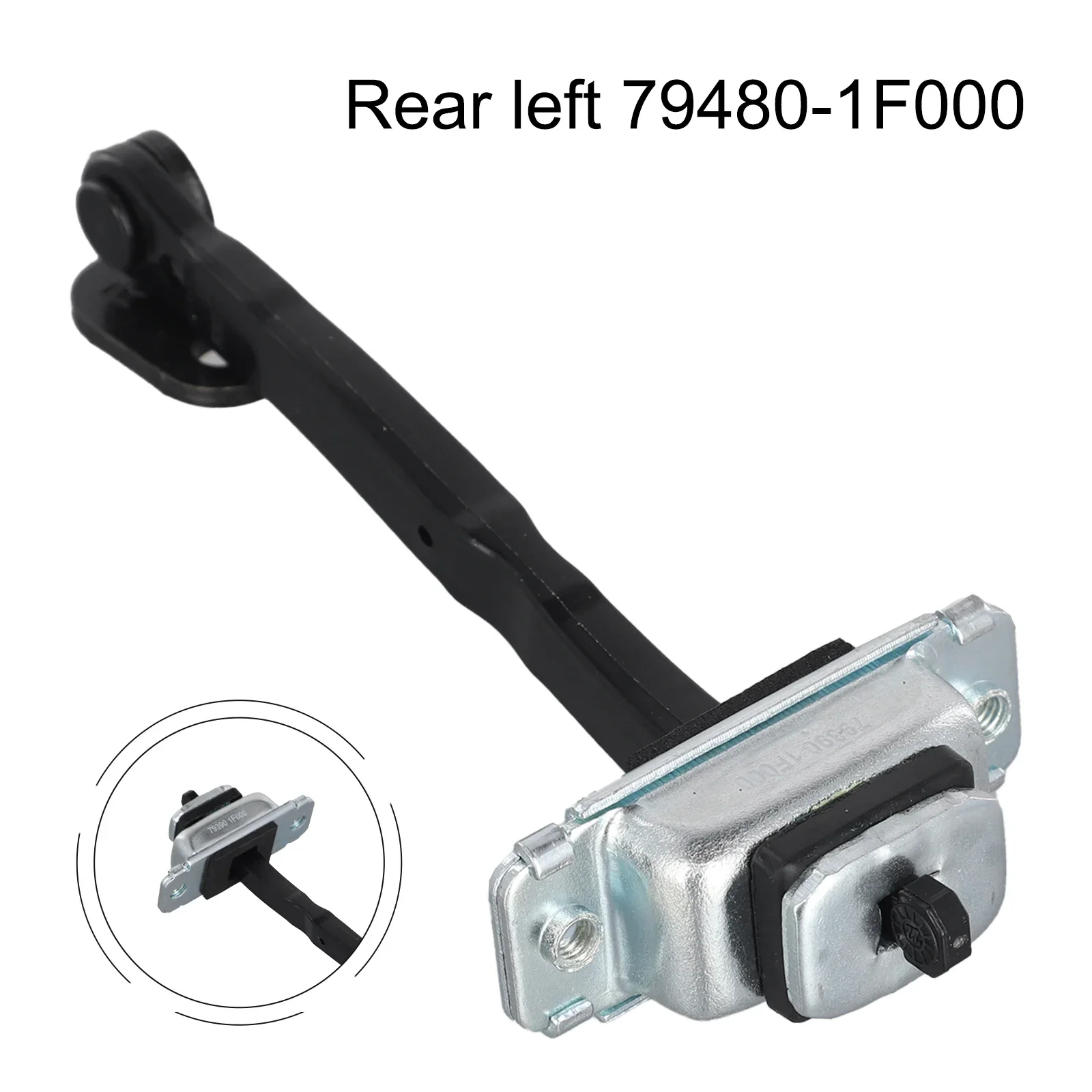 Enhanced Car Door Limiter: High-Reliability Vehicle Maintenance Accessory with Stable Performance in Black & Silver