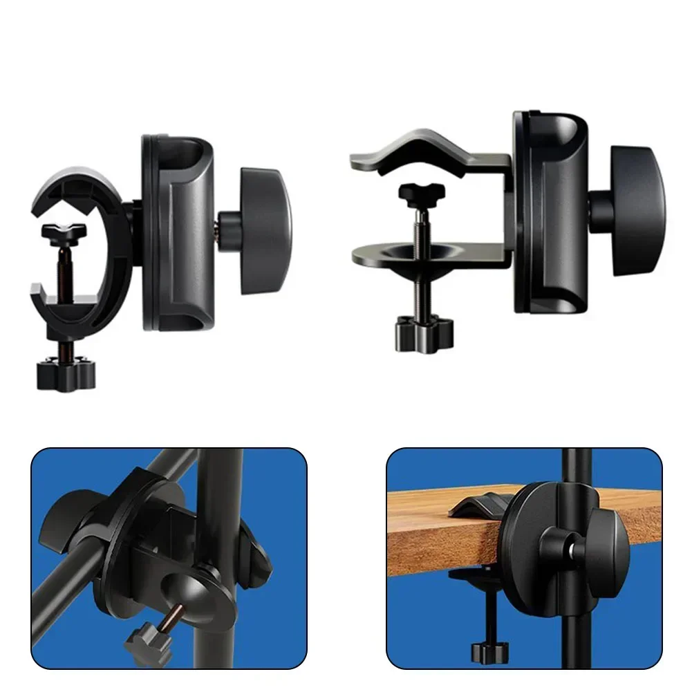 Replacement Bracket Clamp For Desk MIC Holder Floor Stand Support Crossbar Clamp Plate microphone mount clamp,microphone clip holder