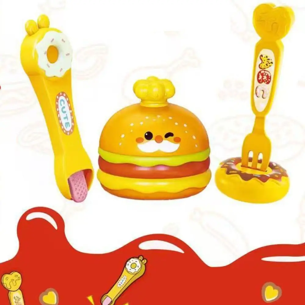 Food Feeding Pudding Feeding Early Education Pretend Play Hamburger Pudding Japanese Simulation Play House Toys Children's