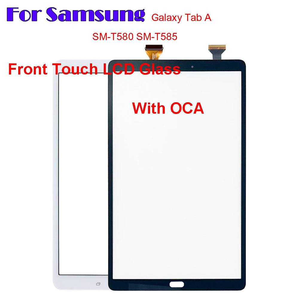 

Для Samsung Galaxy Tab A 10,1 ''Φ T580 T585 сенсорный экран + OCA LCD передняя стеклянная панель запасные части
