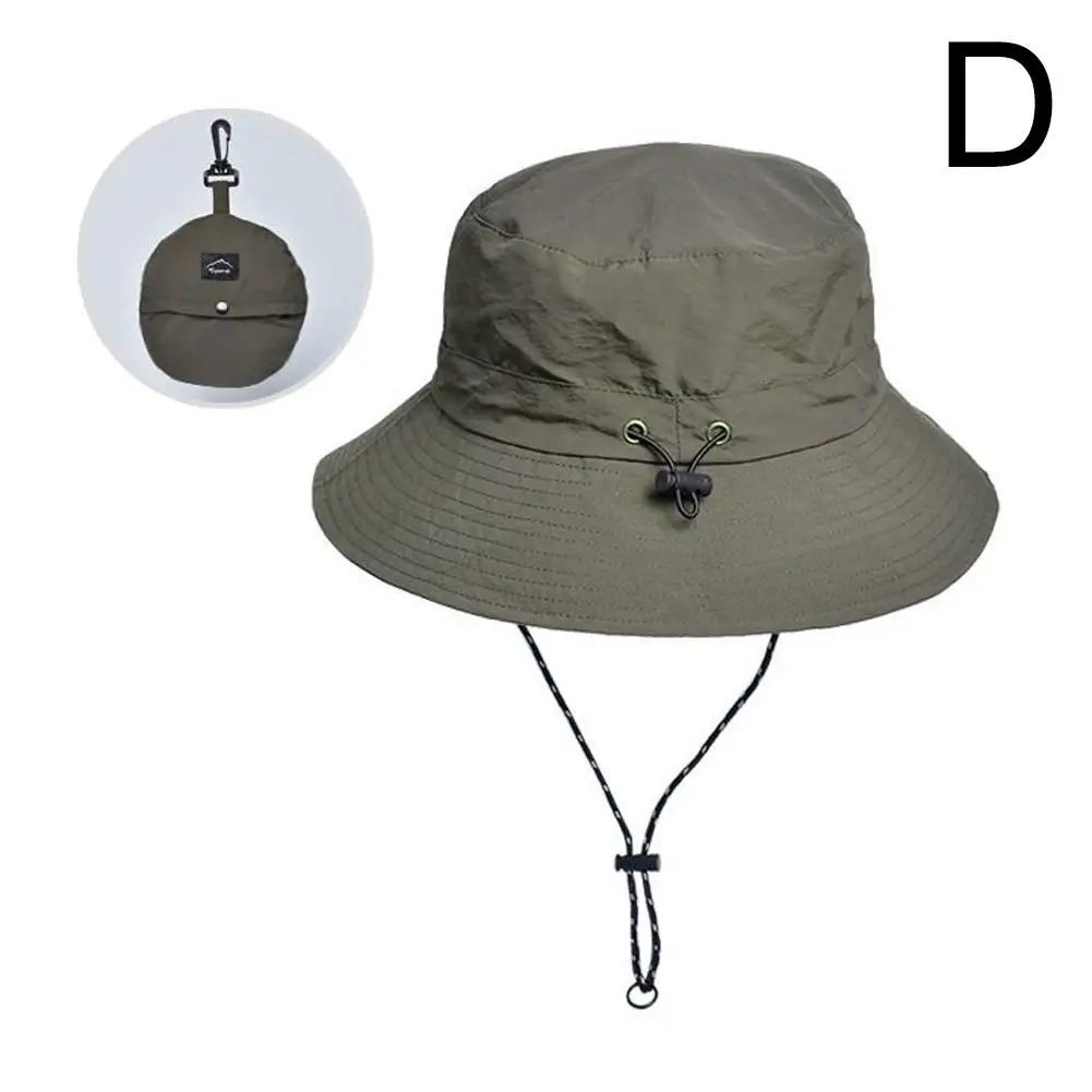 Sombrero de Montañismo de tela impermeable para hombre, sombreros de sol  Anti-UV, gorra de pesca al aire libre, gorras de ala ancha, sombrero de cubo,  Boonie
