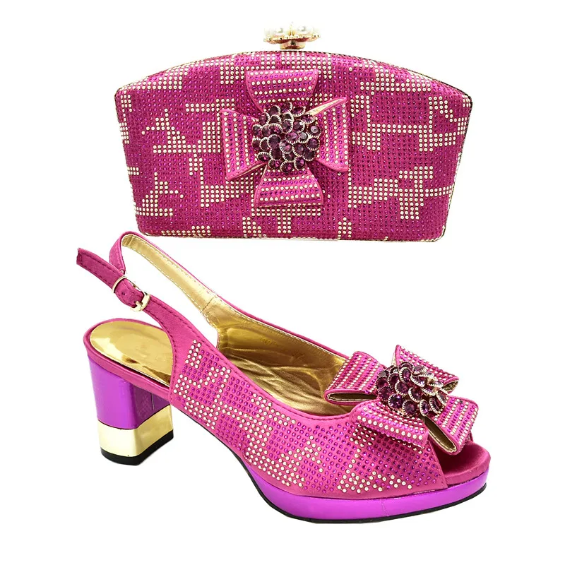 Latest Peach Color African Matching Shoes and Bags Italian In Women Ni –  Lace Square