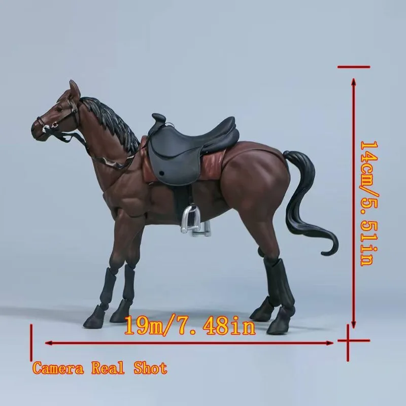 Handgefertigtes PVC-Mobilpferd-Cosplay-Ornament, 16 cm hoch, Tiermodell für Actionfiguren, Spielzeug, Szenen, Geschenk, Sammlung