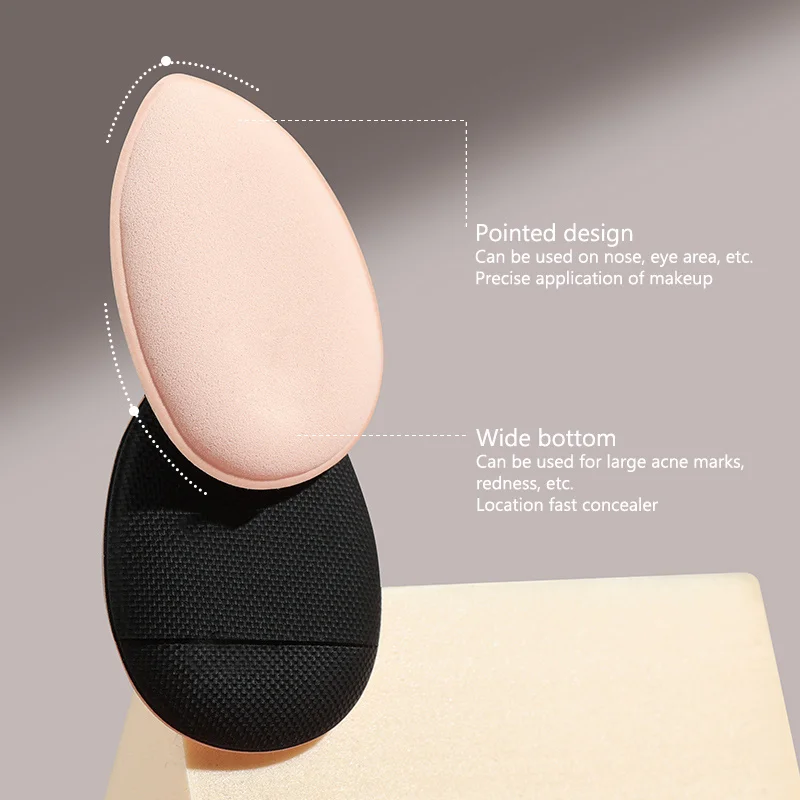 3 Pcs Mini Size Cosmetic Puff Finger Shape Thumb Air Cushion Concealer Highlighter Blender Undereye Sponge For Makeup Tools