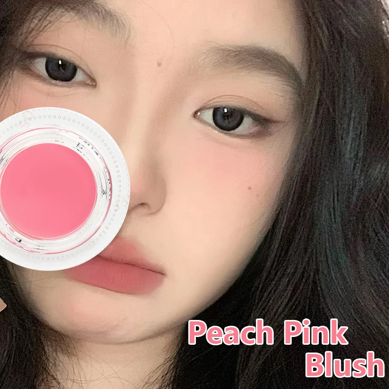 

Matte Pink Blush Cream Palette Waterproof Lasting Peach Tint Cheek Blush Velvet Mousse Rouge Contour Face Makeup Korean Cosmetic