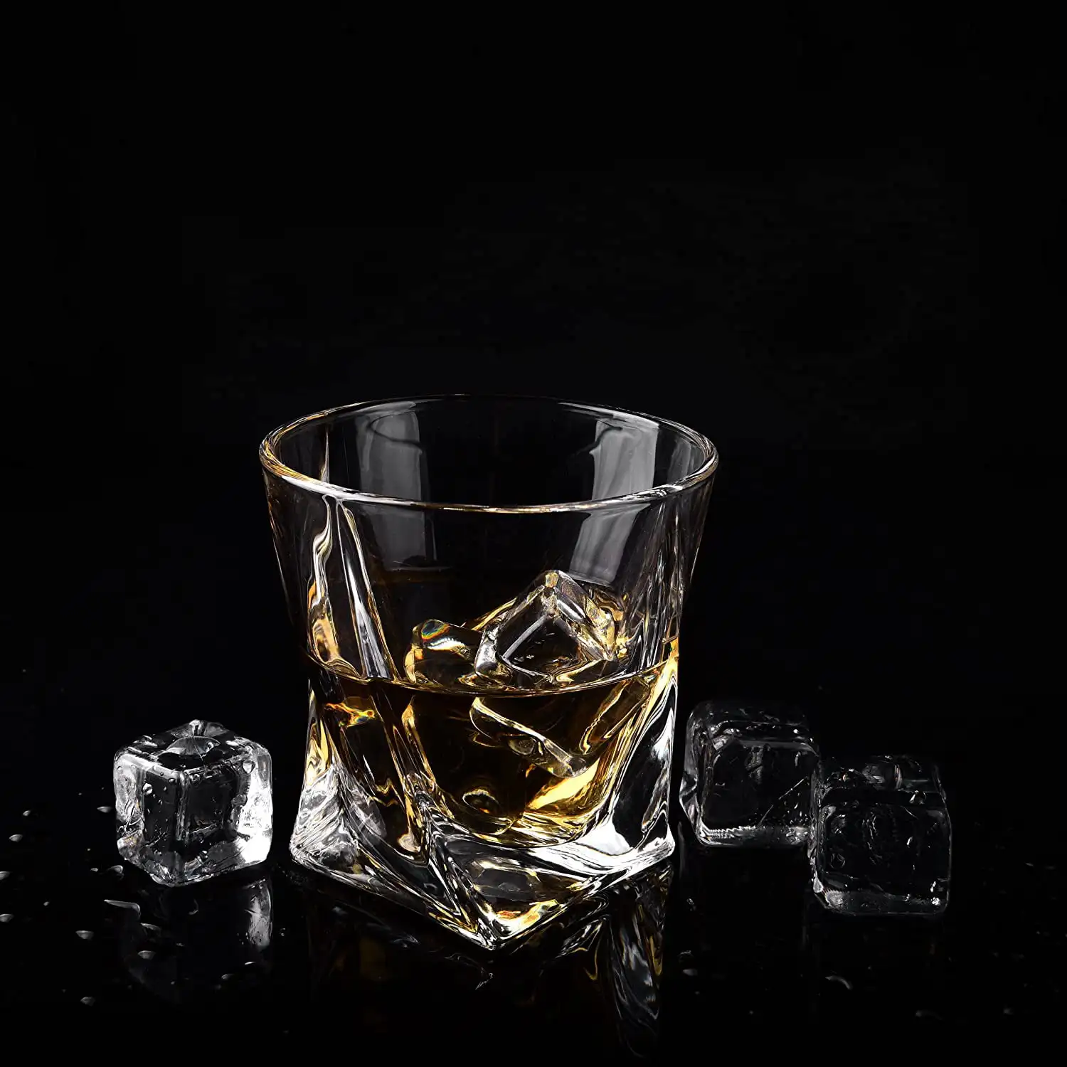 Crystal Whiskey Glass Transparent Beer Cup Spirits Glass for Home Party Bar Kitchen Restaurant Wedding Drinkware