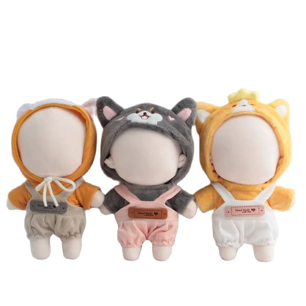 

Плюшевая Одежда для кукол, 20 см, плюшевая ткань, бархатная Толстовка + комбинезон Skz & Stay Doll, Корейская группа, подарок для фанатов