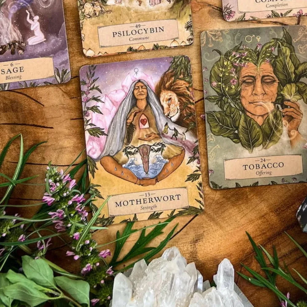 55 Cards 10.4*7.3cm The Herbal Astrology Pocket Oracle Alchemize The Ancient Healing Power of Plants and The Wisdom of Astrology 2