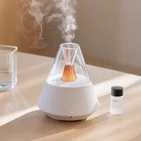 150ML USB Aromatherapy Diffuser Air Humidifier Remote Control Essential Oil Diffuser with Warm Night Light Home Aroma Humidifier 2