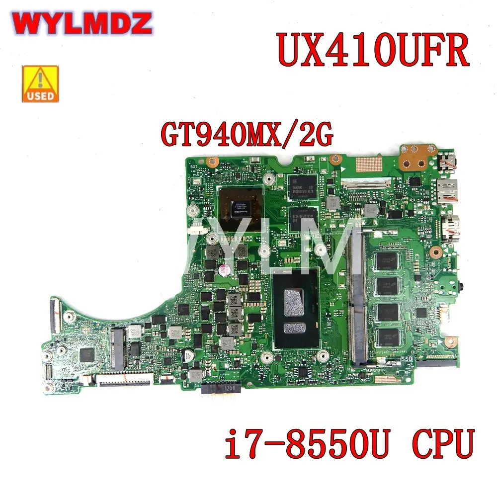 

UX410UFR i7-8550UCPU 4GB RAM GT940M/2G Mainboard For Asus UX410U UX410UV UX410UQ UX410UF Laptop Motherboard 100% Tested