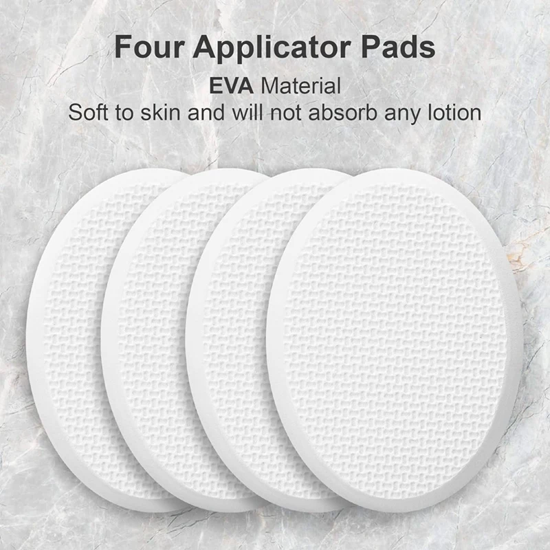 A85Q-Lotion Applicator For Back, Feet, 4 Replaceable Pads, 1 Long Handle, Back Lotion Applicator For Seniors, Women 5