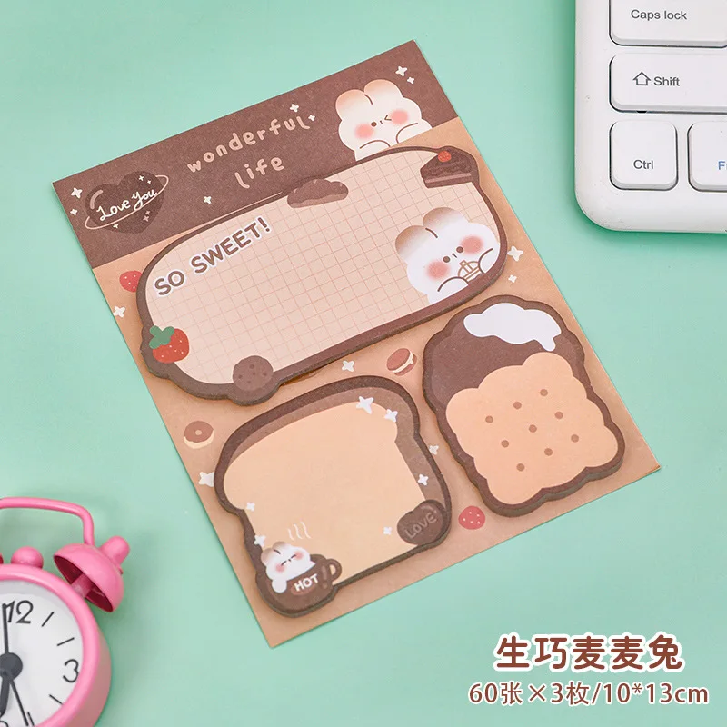 Adorable Kawaii Cartoon Sticky Note Set - Fun Stationery Collection
