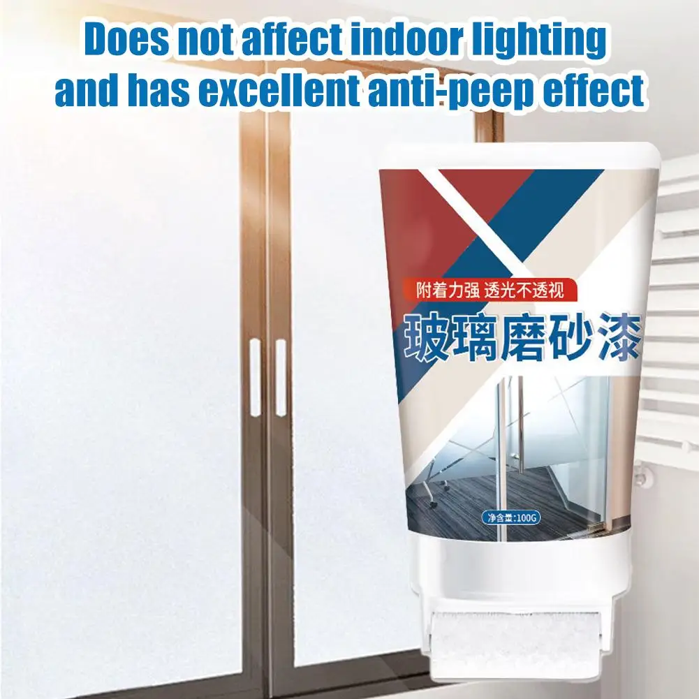 Glass Frosting Paint Clear Varnish Bathroom Anti-Peep Glass Paint Household Eco-Friendly Small Roller Brush Frosting