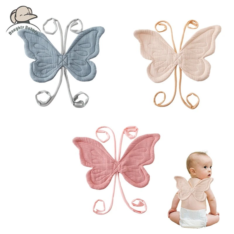 Butterfly Decoration Behind Baby's Birthday Party  Solid Color Butterfly Back With Wings  Baby Birthday Dress Birthday Present