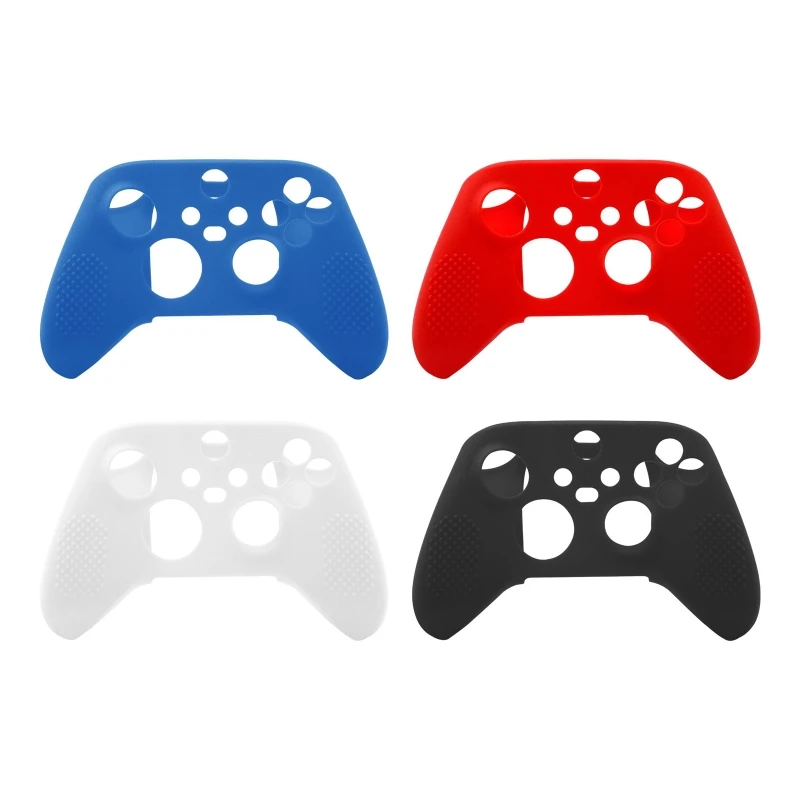 Xbox 시리즈 X S 컨트롤러 스킨 콘솔 게임패드용 케이스용 미끄럼 방지 실리콘