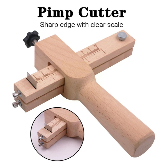 New Adjustable Leather Strap Belt Cutter with 5 Blades DIY Hand Leather  Belt Cutting Wooden Strip Cutter Leather Craft Tools