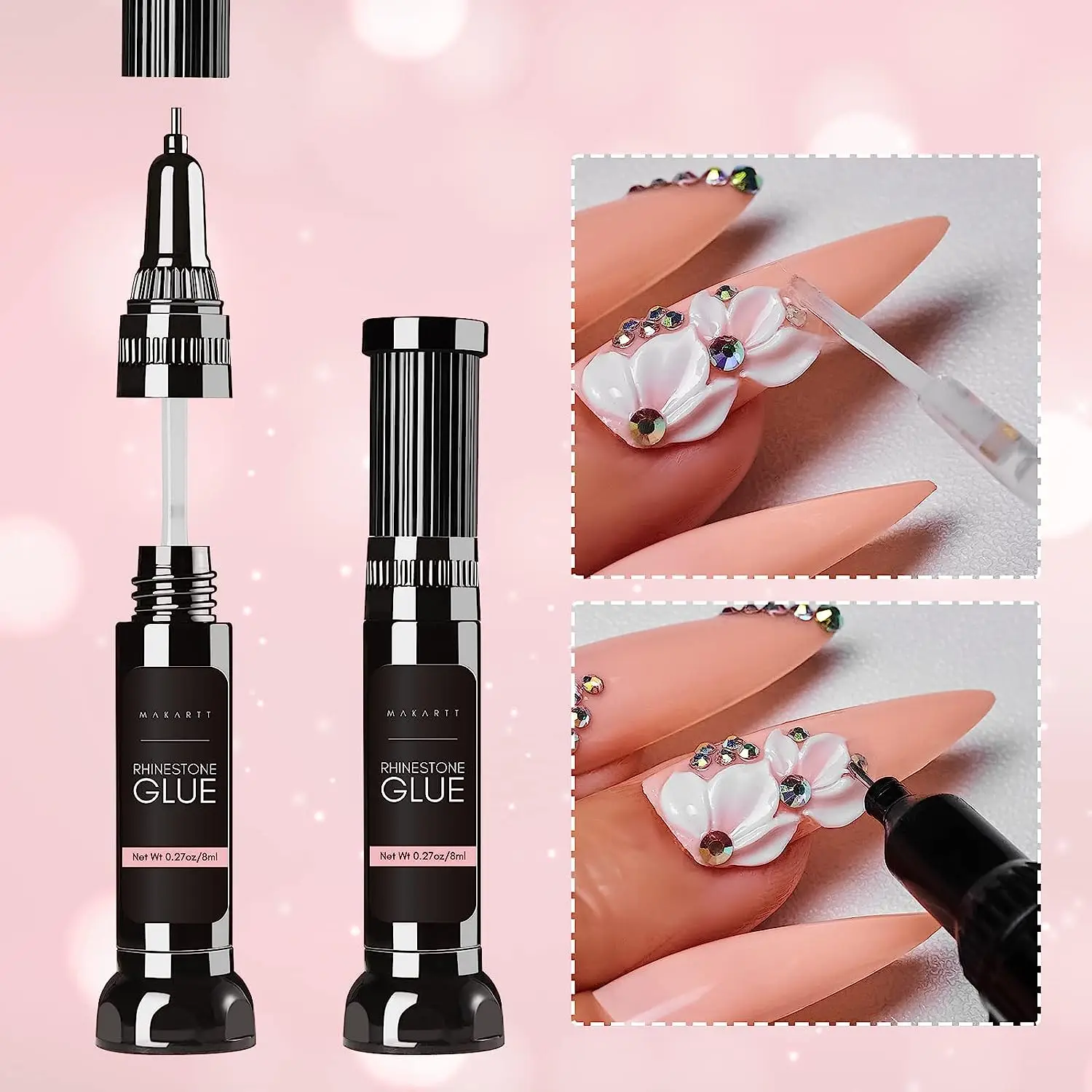 Nail glue Makartt Nail Rhinestone Glue Gel for charms