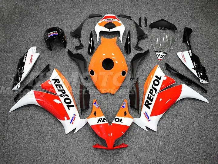 

4Gifts New ABS Full Fairings Kit Fit For HONDA CBR1000RR 2012 2013 2014 2015 2016 12 13 14 15 16 Bodywork Set Red Orange