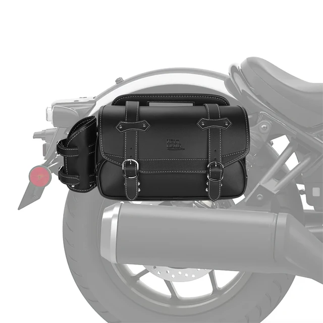 Solo Satteltasche 3 Liter Für Honda Rebel 500 & Custombikes – Aus Kunstleder, Wasserabweisend