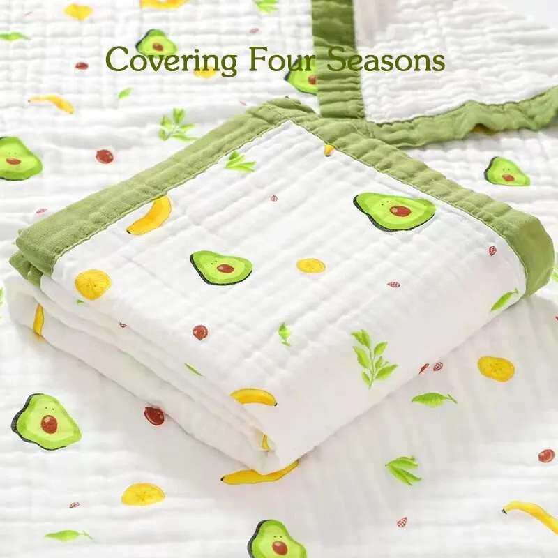 Baby Bath Towel Pure Cotton Super Soft Gauze Newborn Is Covered by Children Blanket Four Seasons Chil
