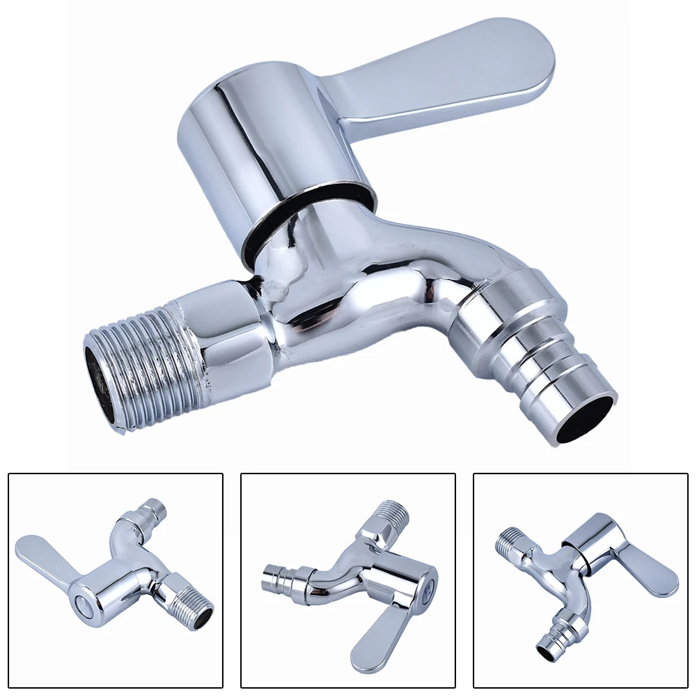 

1pc Brand New In-wall Faucet Kitchen Quick Open Faucet1/2\" Threaded 4-point Alloy Copper Valve Core For Washing Machine