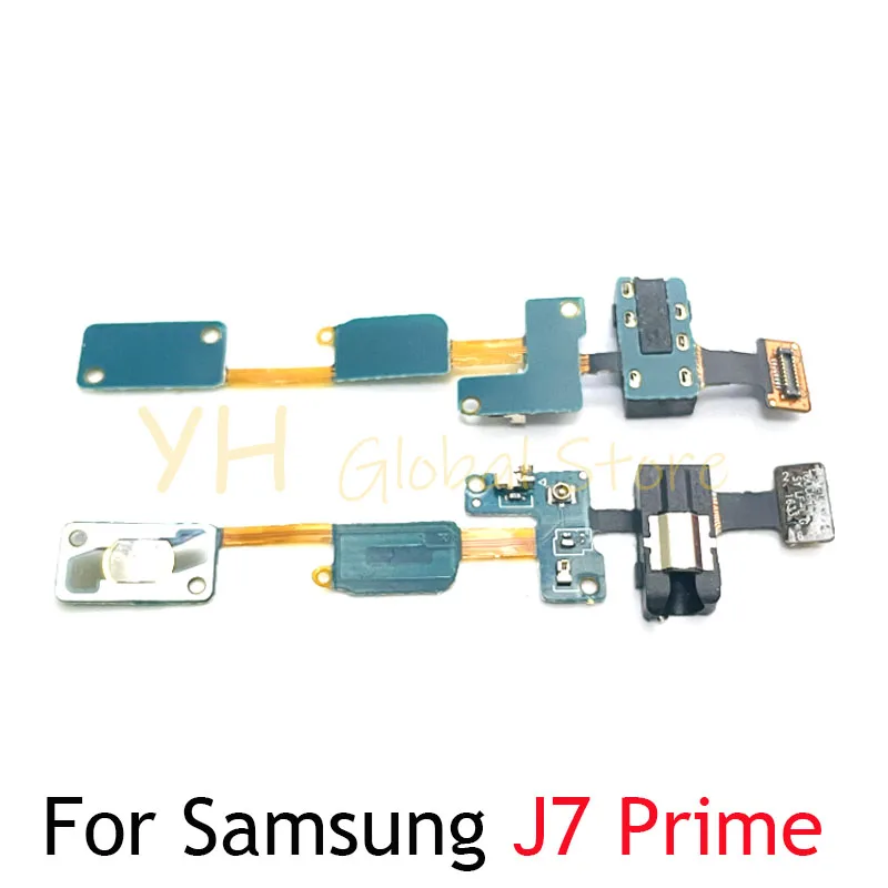 

10PCS For Samsung Galaxy J5 J7 Prime G570F G610F J5 J7 2015 J500 J700 Home Button keypad Sensor Audio Jack Headphone Flex Cable