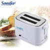 1 Pcs Sonifer Sf-6005 Toaster 2 Pieces Cool Touch Toaster Variable Digital Brown Control with Stop Function, Automatic Pop-Up and Automatic Pop-Up, Sliding Debris Tray, Easy to Clean 1