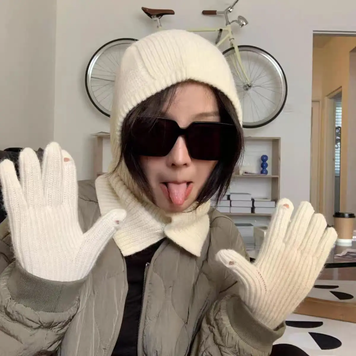 Small balaclava - off-white