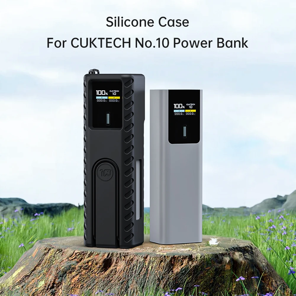 Cable Storage Bag Power Bank Case Silicone Case for CUKTECH No.10 Power Bank Fast Charger Anti-Lost Sim Card Eject Pin Needle Storage Case USB C Cable Organizer