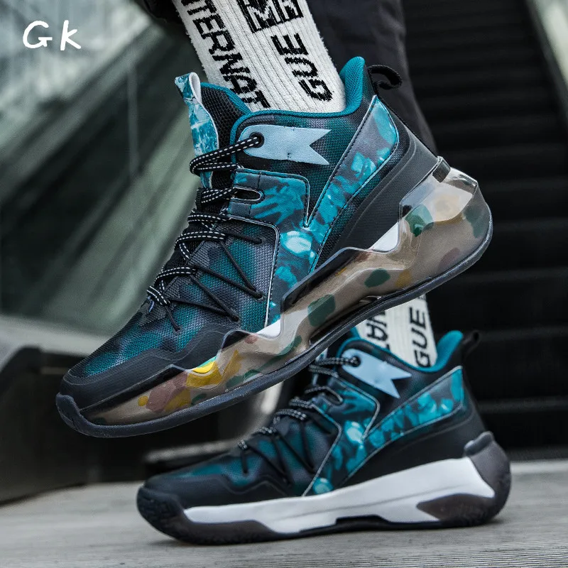 

Men Basketball Shoes Boys Kids Breathable High Top Running Non-Slip Sport Athletic Trainers Workout Fitness Sneakers