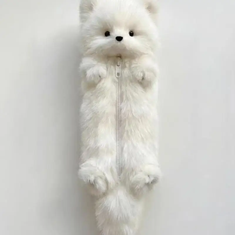 Astuccio in Peluche a Forma di Cartone Animato, Borsa Portaoggetti per Cancelleria Studenti - immagine 5